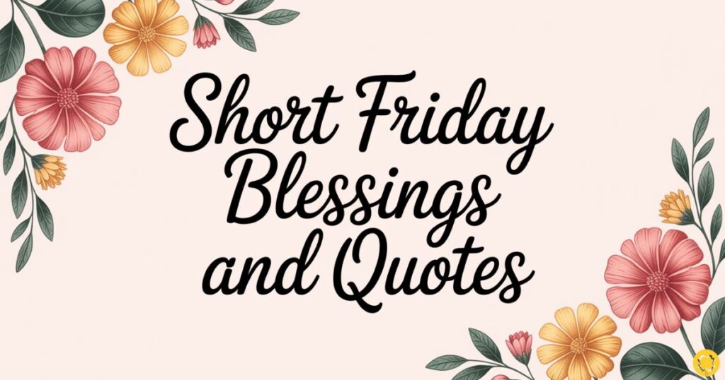 Short Friday Blessings and Quotes