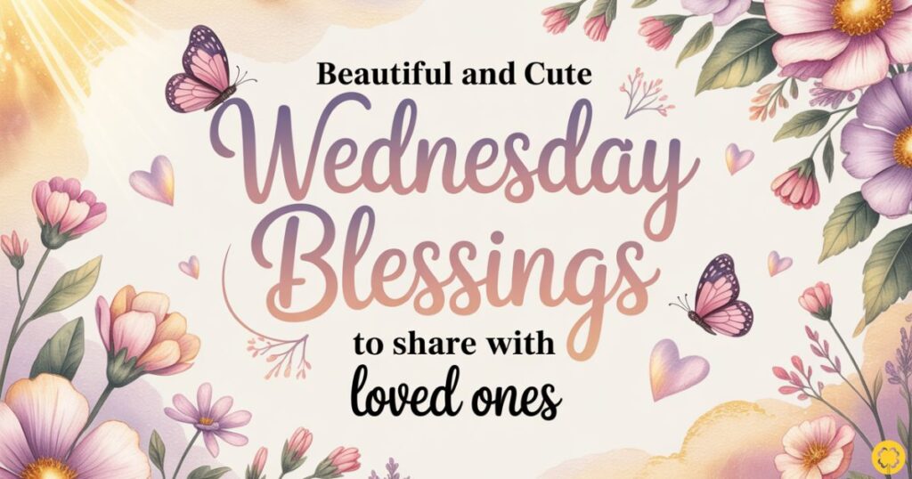 Beautiful and Cute Wednesday Blessings to Share with Loved Ones