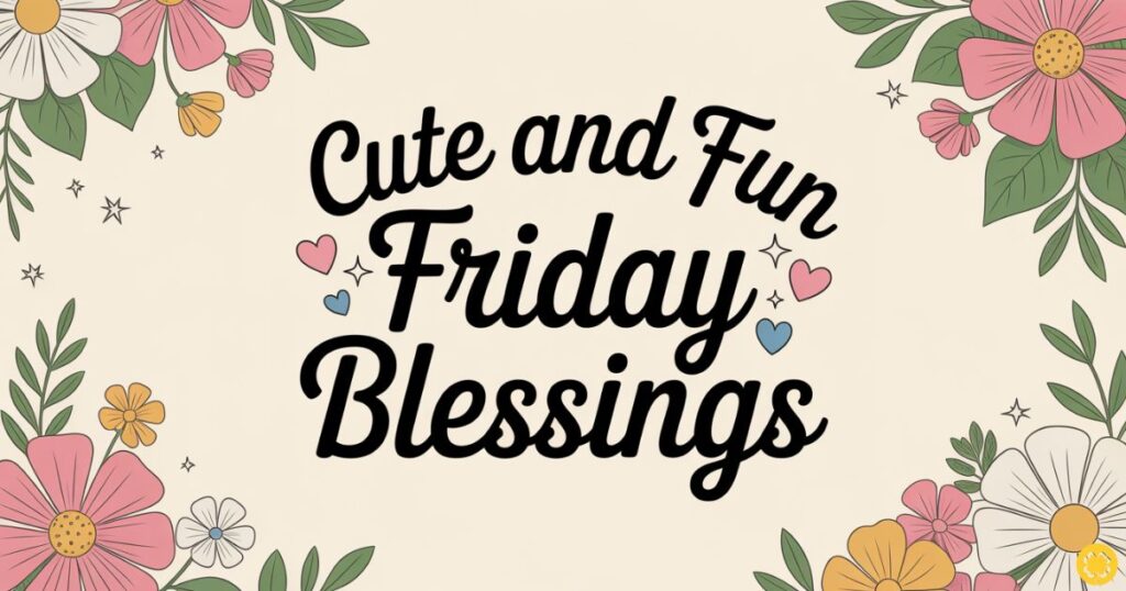 Cute and Fun Friday Blessings