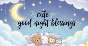cute good night blessings