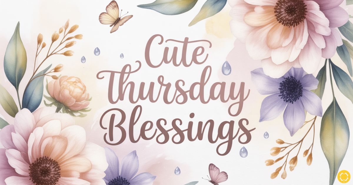 cute thursday blessings