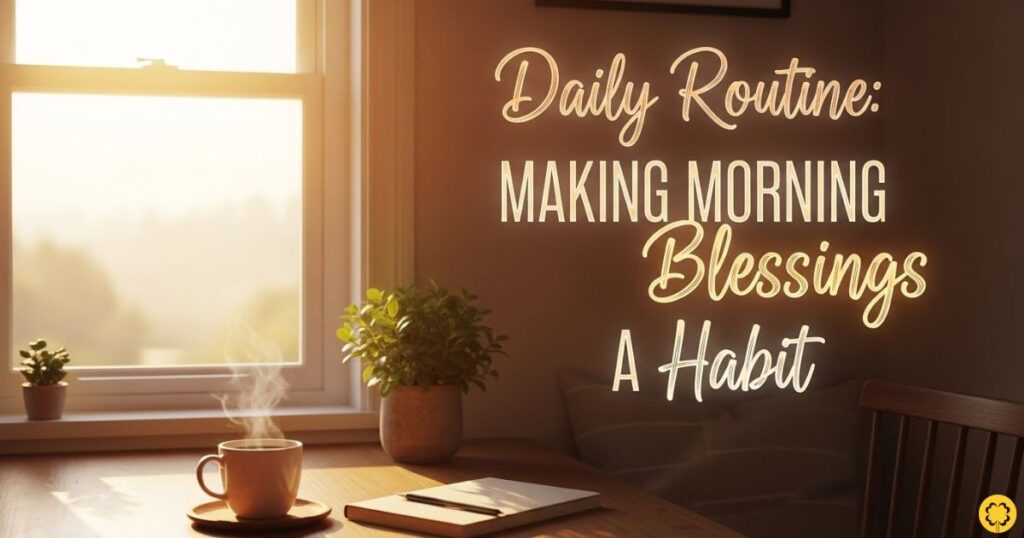 Daily Routine: Making Morning Blessings a Habit