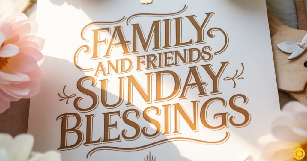 Family and Friends Sunday Blessings