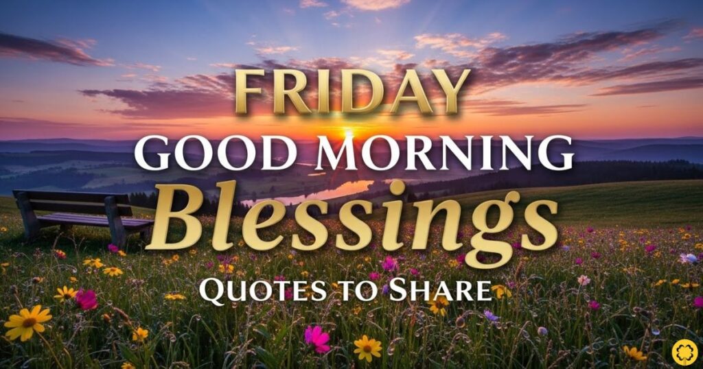 Friday Good Morning Blessings Quotes to Share