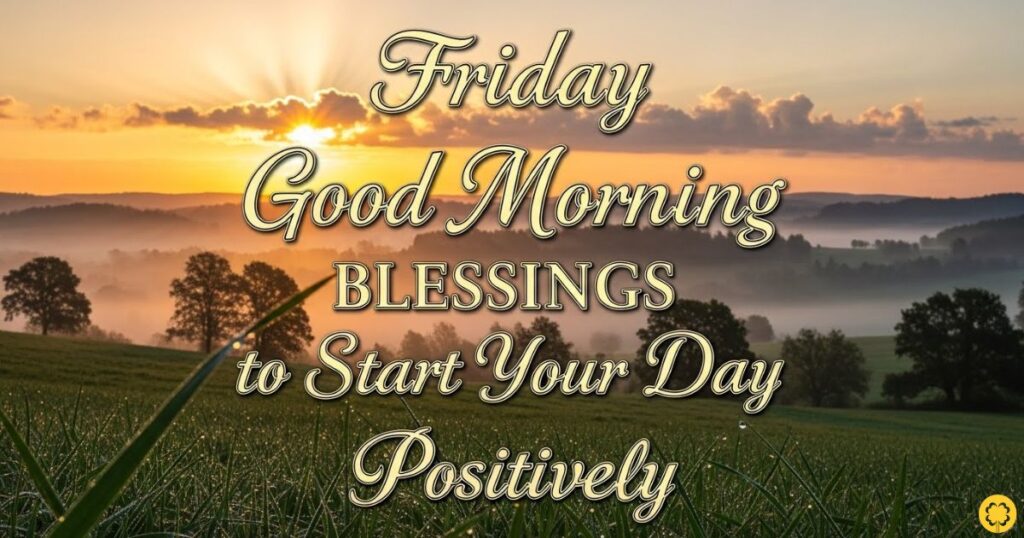 Friday Good Morning Blessings to Start Your Day Positively