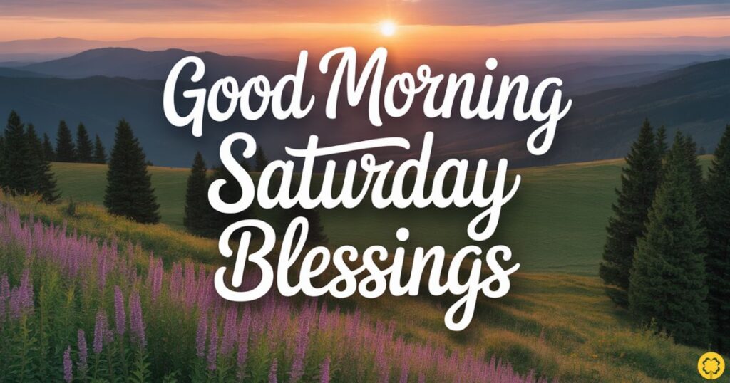 Good Morning Saturday Blessings

