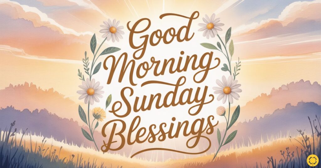 Good Morning Sunday Blessings