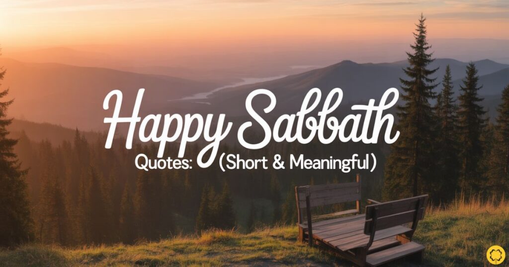 Happy Sabbath Quotes (Short & Meaningful)