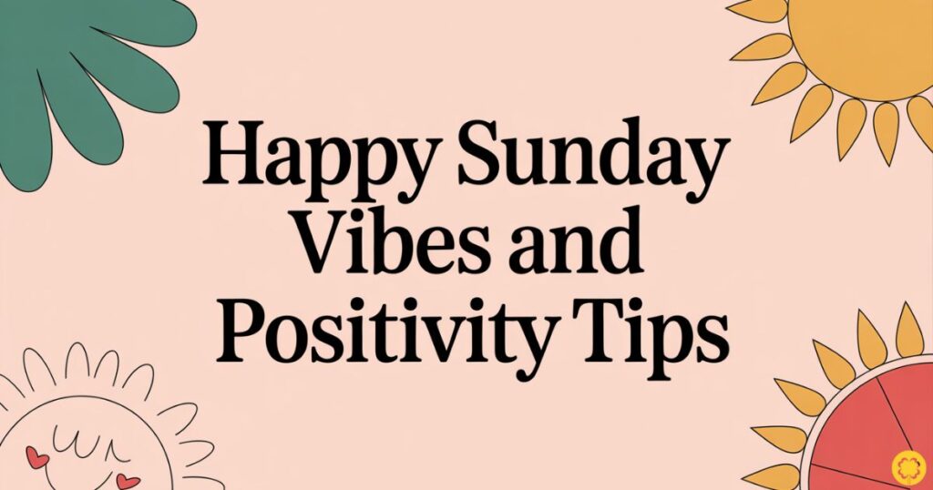 Happy Sunday Vibes and Positivity Tips