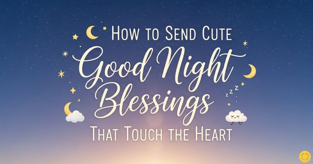 How to Send Cute Good Night Blessings That Touch the Heart