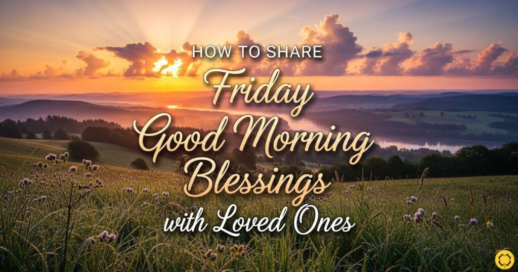 How to Share Friday Good Morning Blessings with Loved Ones

