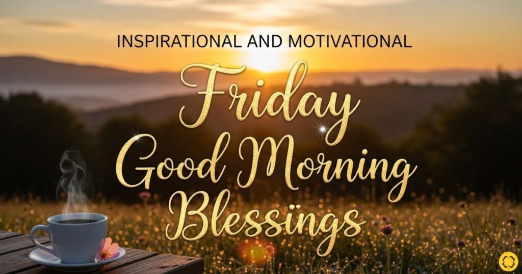 Inspirational and Motivational Friday Good Morning Blessings