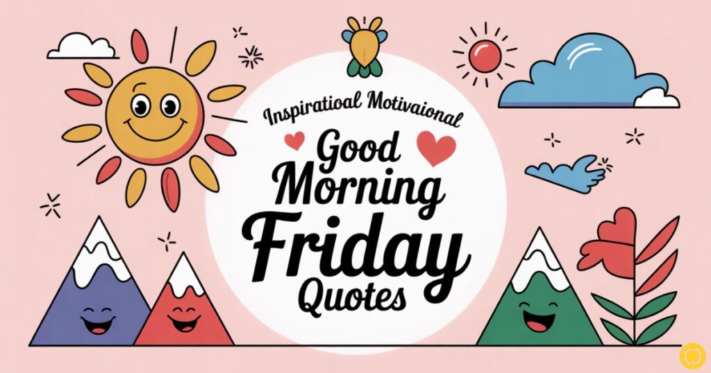 Inspirational & Motivational Good Morning Friday Quotes
