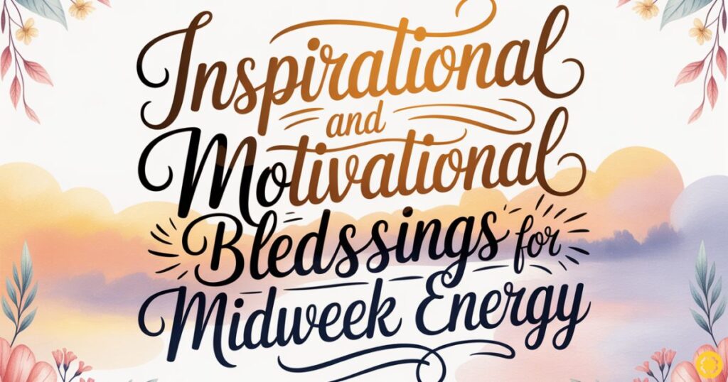 Inspirational and Motivational Wednesday Blessings for Midweek Energy