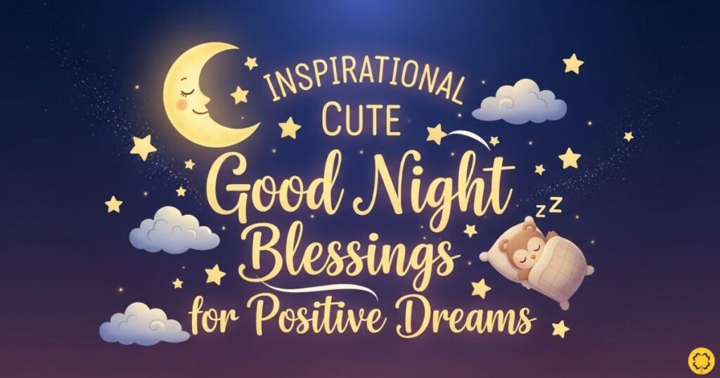 Inspirational Cute Good Night Blessings for Positive Dreams