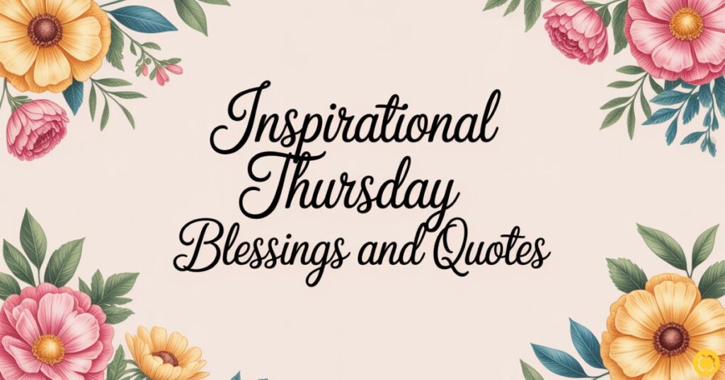 Inspirational Thursday Blessings and Quotes