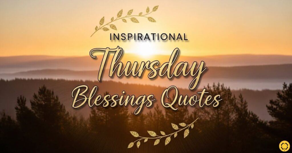 Inspirational Thursday Blessings Quotes