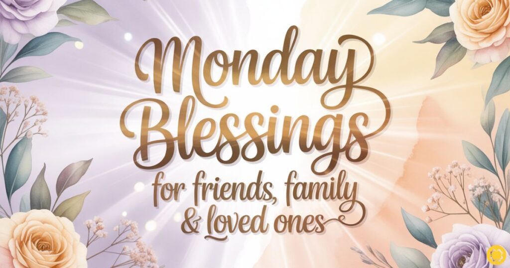 Monday Blessings for Friends, Family & Loved Ones