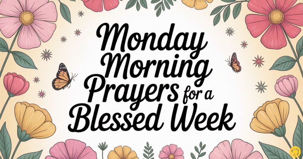 Monday Morning Prayers for a Blessed Week
