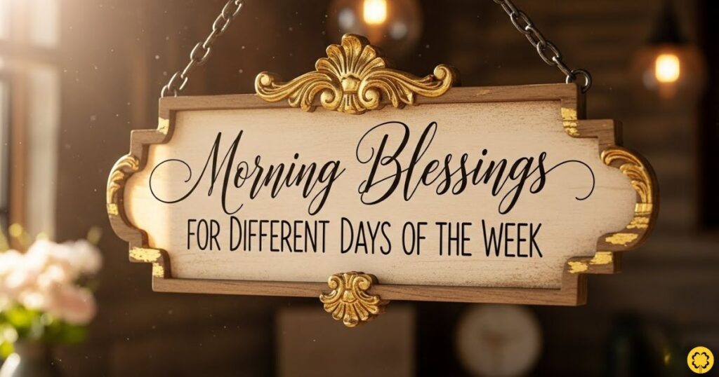 Morning Blessings for Different Days of the Week