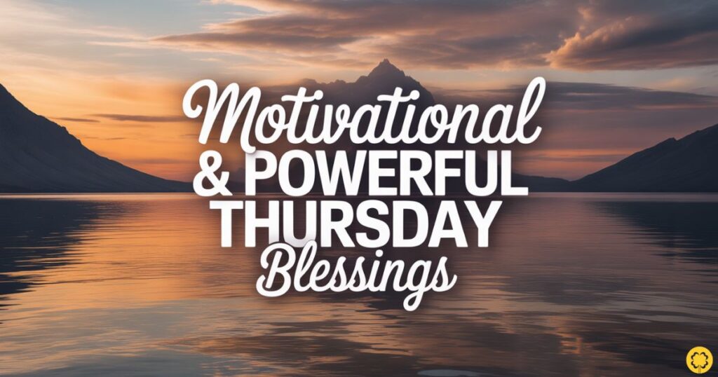 Motivational & Powerful Thursday Blessings
