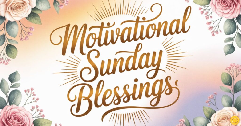 Motivational Sunday Blessings