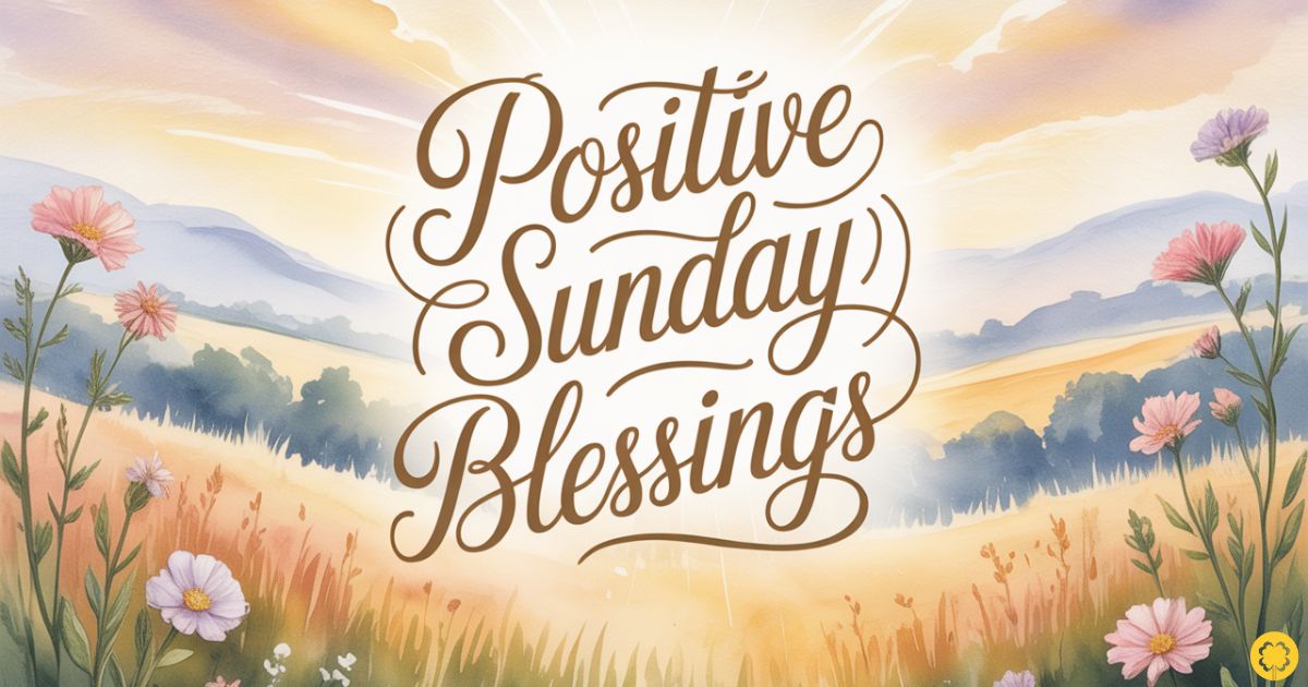 positive sunday blessings