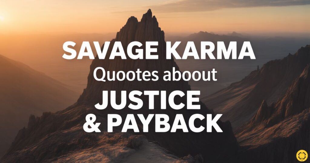 Savage Karma Quotes About Justice & Payback