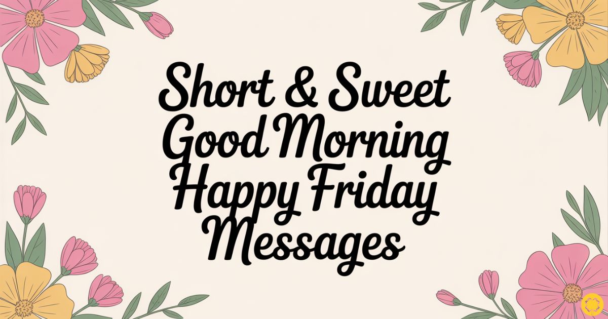 Ultimate Collection of Good Morning Happy Friday Wishes, Messages ...