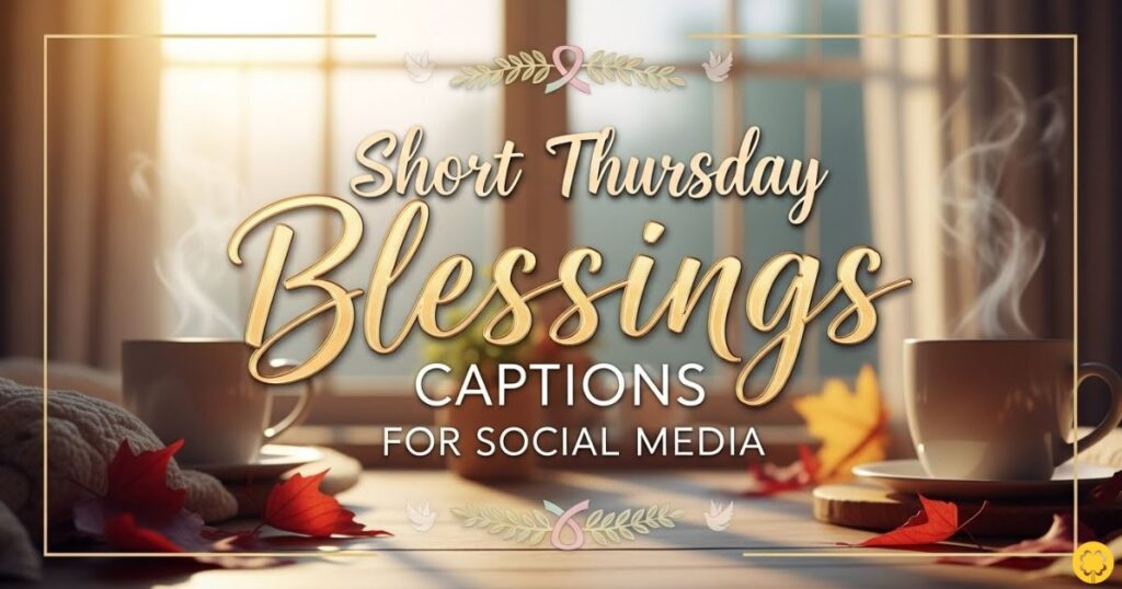 Short Thursday Blessings Captions for Social Media