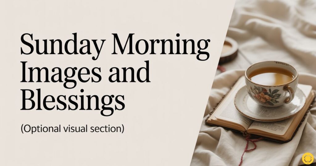 Sunday Morning Images and Blessings (Optional Visual Section)

