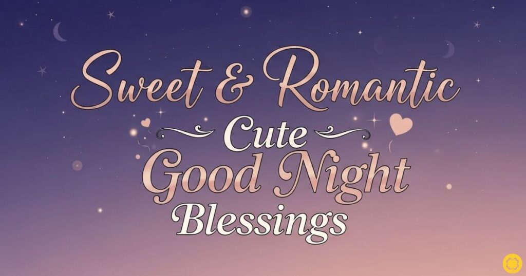 Sweet & Romantic Cute Good Night Blessings