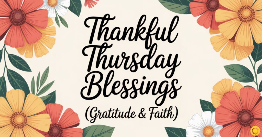Thankful Thursday Blessings (Gratitude & Faith)
