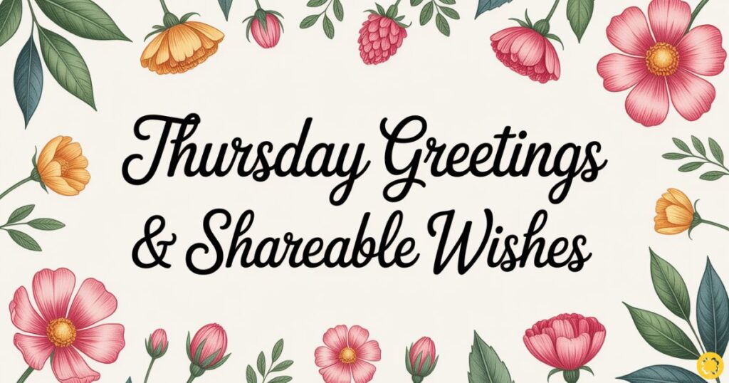 Thursday Greetings & Shareable Wishes