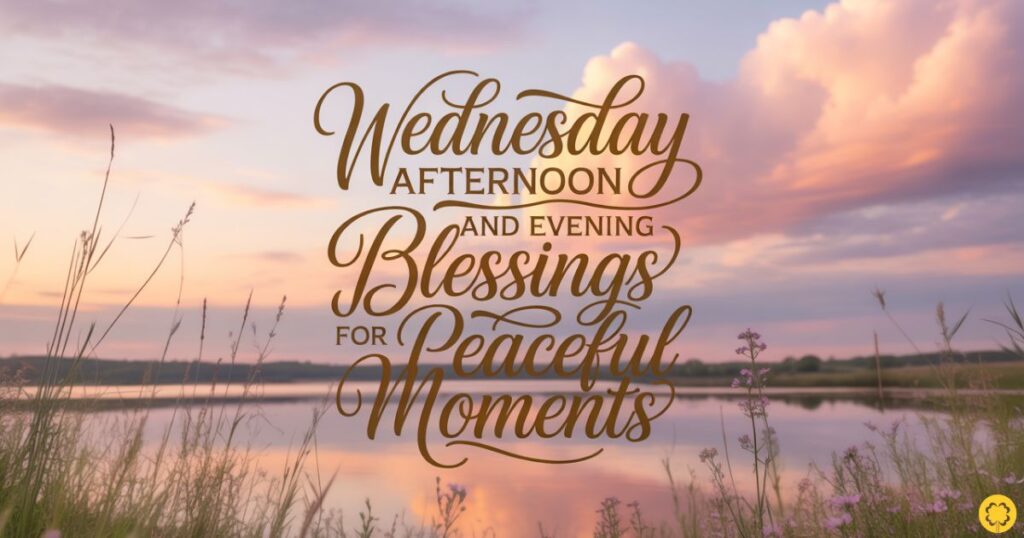 Wednesday Afternoon and Evening Blessings for Peaceful Moments