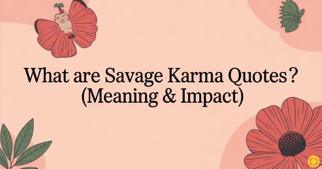 What Are Savage Karma Quotes? (Meaning & Impact)