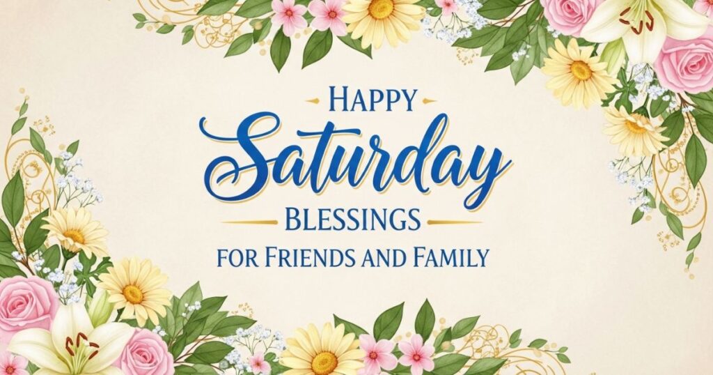 2: Happy Saturday Blessings for Friends and Family