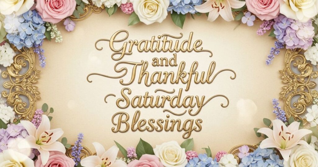 5: Gratitude and Thankful Saturday Blessings