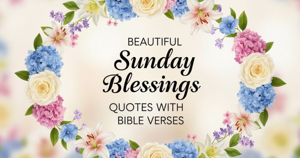 6. Beautiful Sunday Blessings Quotes with Bible Verses