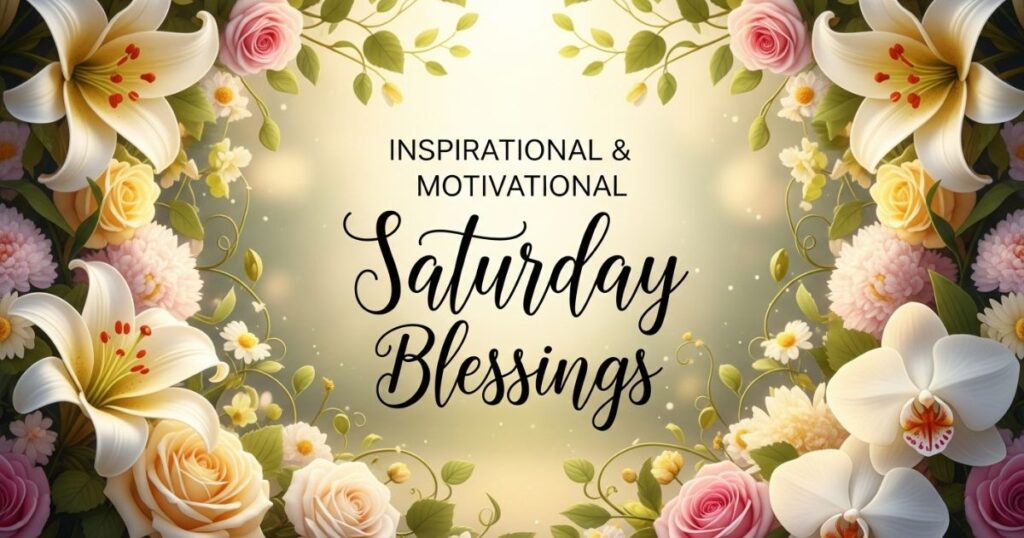 7: Inspirational and Motivational Saturday Blessings