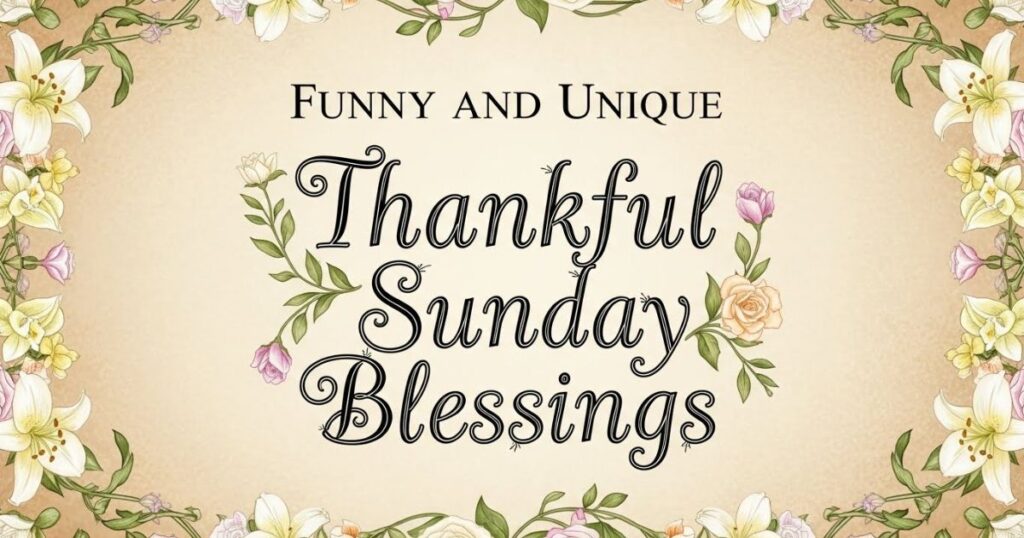 9. Funny and Unique Thankful Sunday Blessings9. Funny and Unique Thankful Sunday Blessings