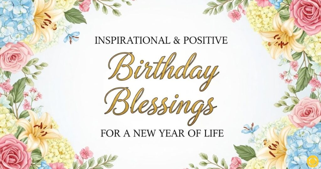 Inspirational & Positive Birthday Blessings for a New Year of Life
