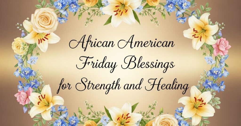 African American Spiritual Friday Blessings for Strength and Healing