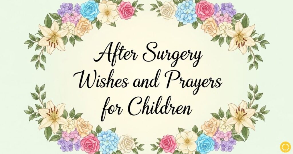 After Surgery Wishes and Prayers for Children