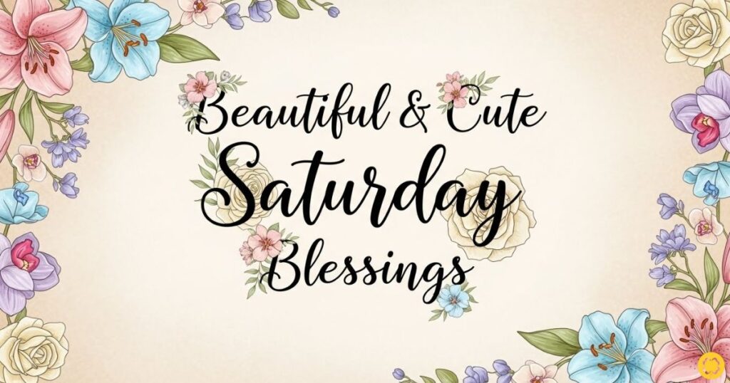 Beautiful & Cute Saturday Blessings