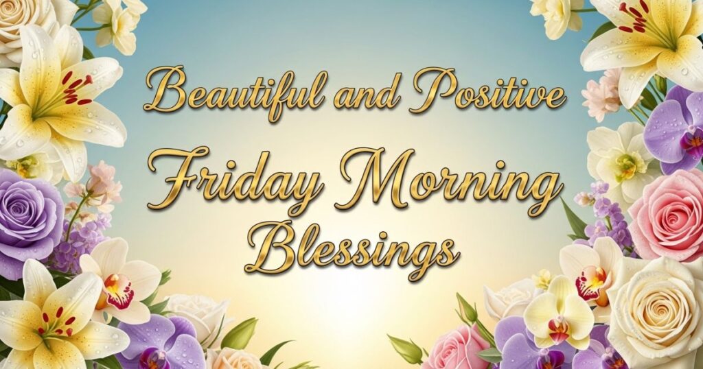 Beautiful and Positive Friday Morning Blessings
