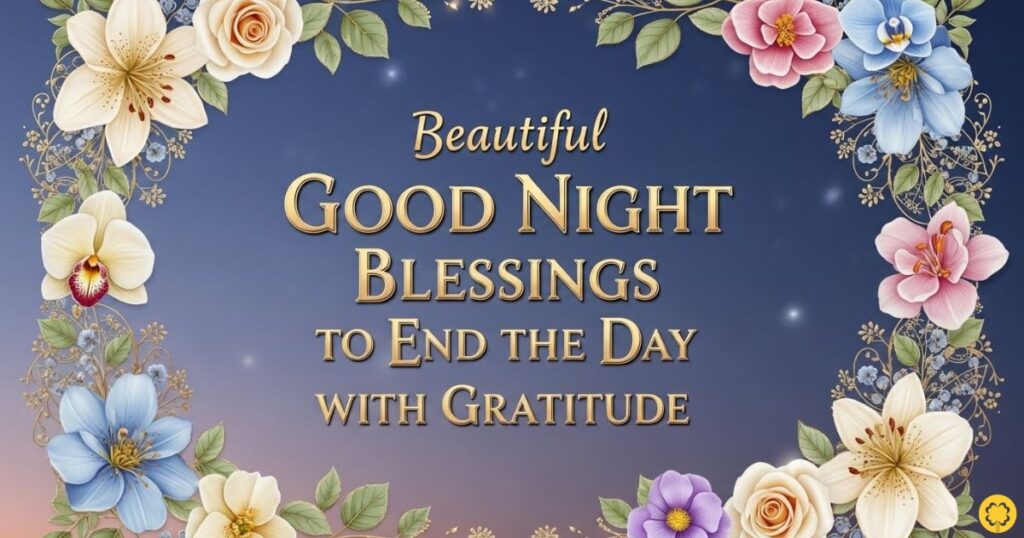 Beautiful Good Night Blessings to End the Day with Gratitude