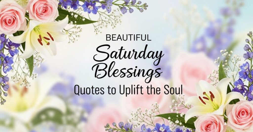 Beautiful Saturday Blessings Quotes to Uplift the Soul