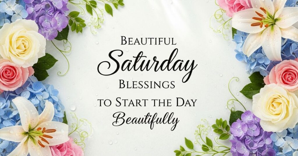 Beautiful Saturday Blessings to Start the Day