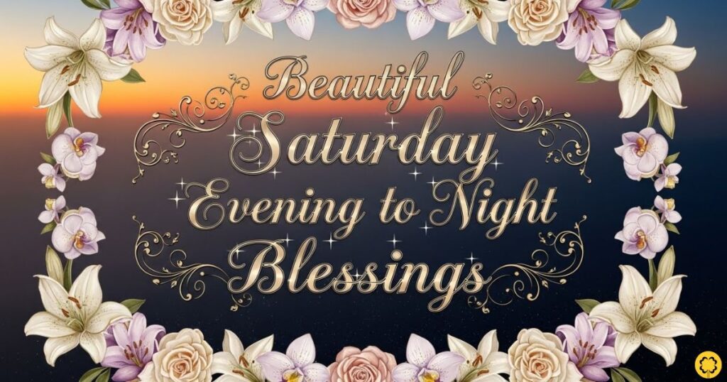 Beautiful Saturday Evening to Night Blessings